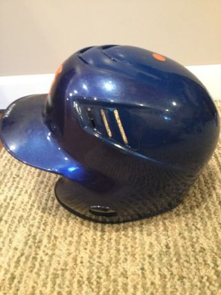 Mike Pelfrey York Mets 2011 Game Batting Helmet MLB FJ088258 Pitcher 4