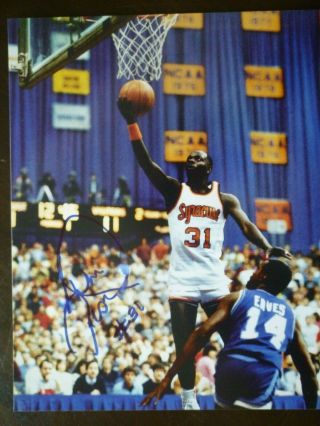 Dwayne Pearl Washington Signed 8 " X 10 " Color Photo Syracuse Basketball Noframe
