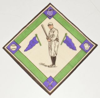 1914 B18 Felt Blanket Jack Graney Cleveland Indians A.  L.  Bright Colors Minty 2