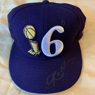 Kobe Bryant Autographs 6 Lakers Cap Rare Era Limited Hat Signed At Staples