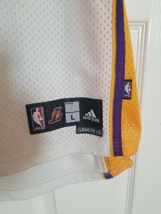 Authentic Kobe Bryant Los Angeles Lakers LARGE WHITE NUMBER 24 JERSEY size 50 3