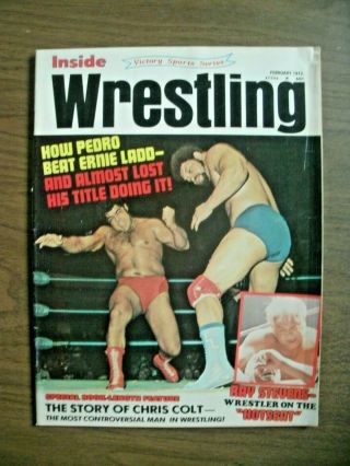 Inside Wrestling February 1973 Chris Colt Bobby Shane Outlaws Sherry Lee