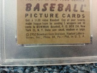 1952 Bowman Mickey Mantle 101 PSA 7 Baseball Card 6