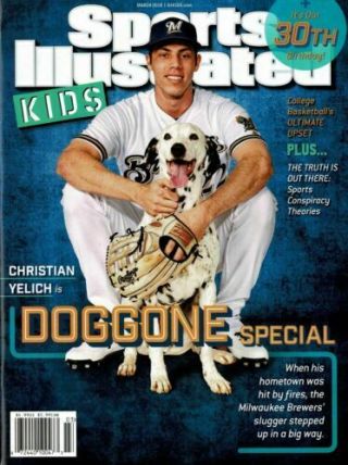 March 2019 Christian Yelich Brewers Sports Illustrated For Kids No Label