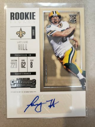 2017 Panini Contenders Rookie Ticket Auto Taysom Hill 249 Rc Sp Autograph