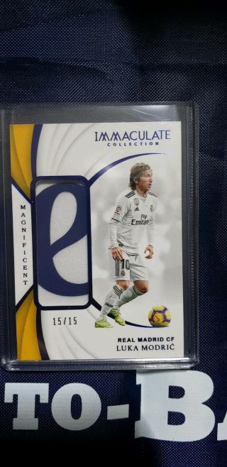 Luka Modric 2018 - 19 Immaculate Magnificent Patches 15/15 Real Madrid