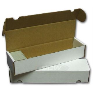 2x Bcw 800 Count Ct Corrugated Cardboard Storage Box Sports/trading/gaming Cards