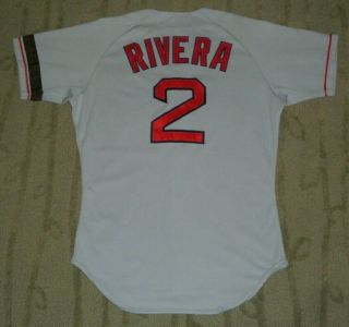 Boston Red Sox Luis Rivera Game Worn Jersey With Conigliaro Armband Expos