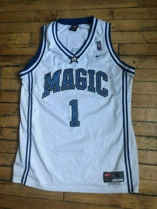 Rare Vintage Nike Nba Orlando Magic Tracy Mcgrady Tmac Home Jersey (sz Medium)