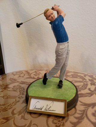 Arnold Palmer Signed Sports Impressions Figurine 263/975 Rare Golf 1992