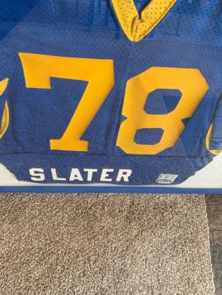Los Angeles Rams Jackie Slater Jersey Game Worn 9