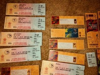77 Olympic Ticket Stubs and Such Calgary Atlanta Lake Placid Los Angeles 2