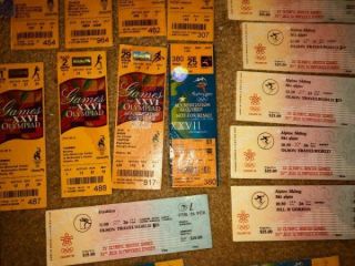 77 Olympic Ticket Stubs and Such Calgary Atlanta Lake Placid Los Angeles 8