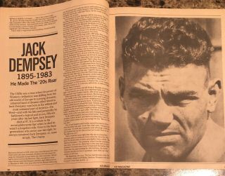 1983 KO Boxing LARRY HOLMES JACK DEMPSEY DIES Marvelous Marvin Hagler Sugar Ray 4