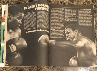 1983 KO Boxing LARRY HOLMES JACK DEMPSEY DIES Marvelous Marvin Hagler Sugar Ray 5