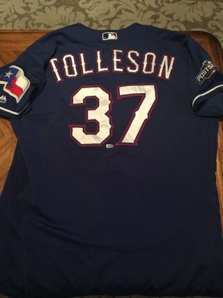 Shawn Tolleson Texas Rangers Game Jersey Mlb Authenticated 2016