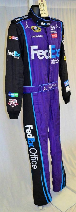 Denny Hamlin Nike Air Jordan Race NASCAR Driver Suit 6179 3