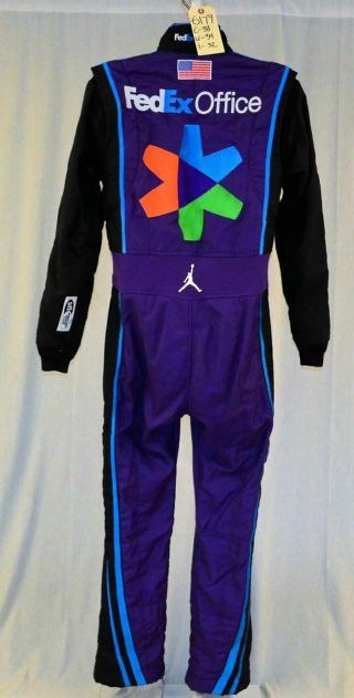 Denny Hamlin Nike Air Jordan Race NASCAR Driver Suit 6179 6