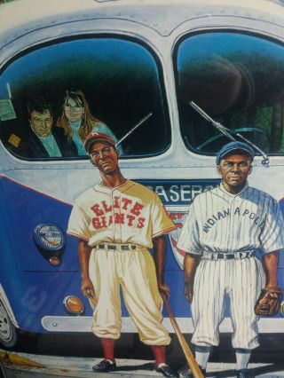 Negro League Stars Signed lithograph 24x36 Ron Lewis picture 3