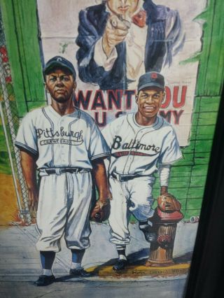 Negro League Stars Signed lithograph 24x36 Ron Lewis picture 5