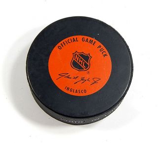 Vintage 1991 - 92 NHL 75th Anniversary Official Game Hockey Puck In Glas Co 2
