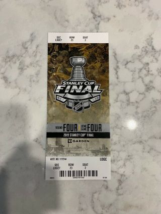 2019 Bruins Vs Blues Stanley Cup Finals Game 7 Commemorative Ticket Stub