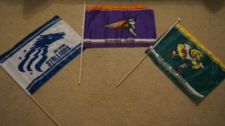 Cfl Usa Team Mini Flags Baltimore Stallions / Colts Memphis Shreveport
