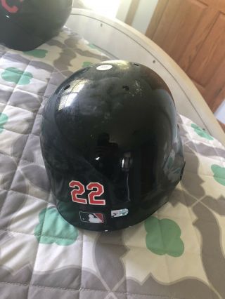 Jason Kipnis Game Batting Helmet,  Cleveland Indians,  MLB Auth 3
