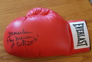 Ray " Merciless " Mercer Signed Boxing Glove