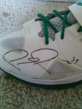 Paul Pierce 100 Authentic Game Autographed Shoes LOA Nike Size 15 NBA 2011 5