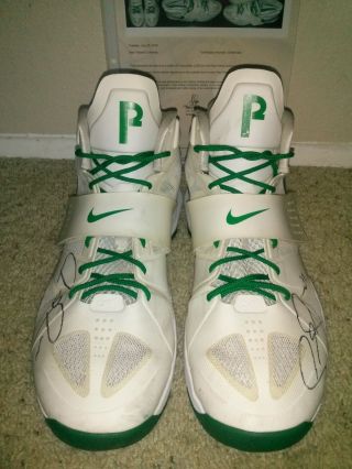 Paul Pierce 100 Authentic Game Autographed Shoes LOA Nike Size 15 NBA 2011 6