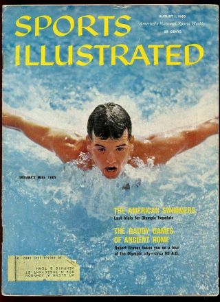 Si: Sports Illustrated August 1,  1960 The American Swimmers G