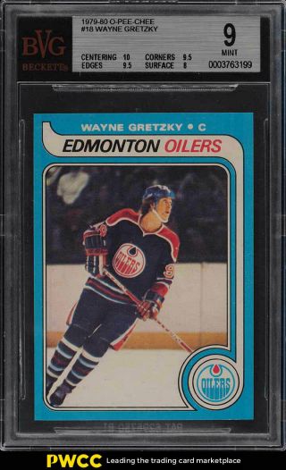 1979 O - Pee - Chee Hockey Wayne Gretzky Rookie Rc 18 Bvg 9 (pwcc)
