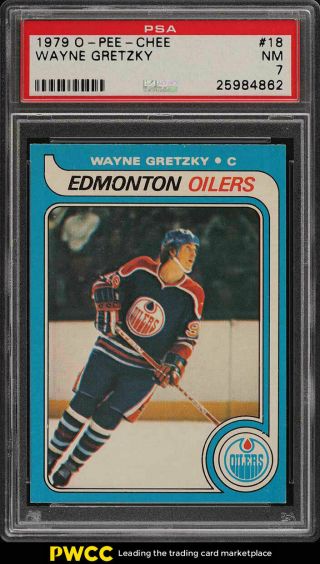 1979 O - Pee - Chee Hockey Wayne Gretzky Rookie Rc 18 Psa 7 Nrmt (pwcc)