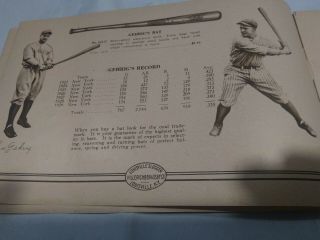 Famous Sluggers of 1929 yearbook complete Babe Ruth Lou Gehrig 4