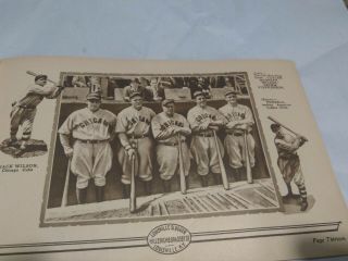 Famous Sluggers of 1929 yearbook complete Babe Ruth Lou Gehrig 7