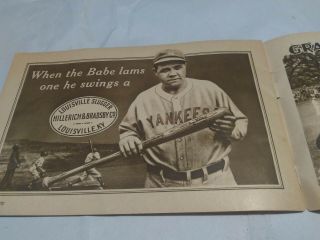 Famous Sluggers of 1929 yearbook complete Babe Ruth Lou Gehrig 8