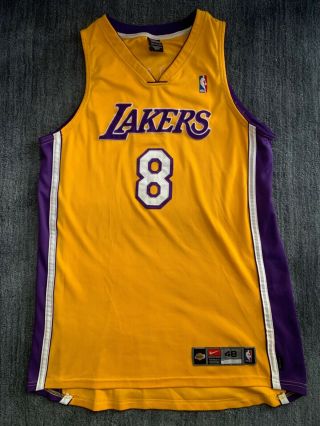 Nike Dri - Fit Authentic La Lakers Kobe Bryant 8 Jersey 48 Xl Sewn