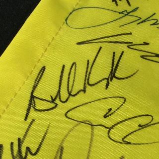 2019 Masters Field Signed Flag Brooks Koepka Phil Mickelson (Tiger Woods Win) 10