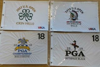 Brooks Koepka All 4 Major Win Flags Embroidered 2019 Pga Championship Bethpage