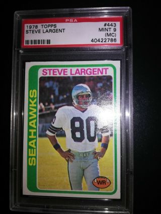 1978 Topps Football Steve Largent 443 Psa 9 (mc)