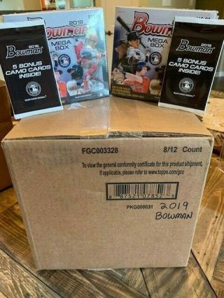 2019 Bowman Baseball Hobby Hta Jumbo - 8 - Box Case Factory,  Wander,  Vlad