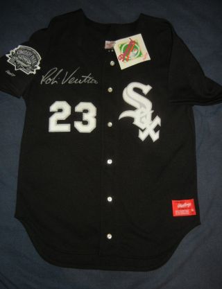 Robin Ventura Authentic Rawlings Chicago White Sox Jersey 44 Mets Signed Thomas