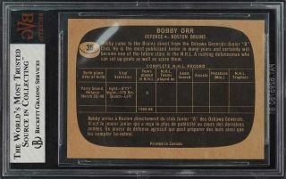 1966 Topps Hockey Bobby Orr ROOKIE RC 35 BVG 7 NRMT (PWCC) 2