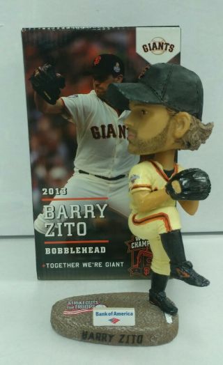 Barry Zito San Francisco Giants 2013 Bobble Bobblehead Sga W/ Box