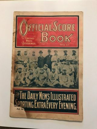 1905 Chicago White Sox Baseball Scorebook - Hitless Wonders