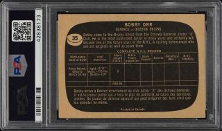 1966 Topps Hockey Bobby Orr ROOKIE RC 35 PSA 3.  5 VG,  (PWCC) 2