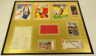 Notre Dame Football 16x20 Framed Memorabilia Display Tickets Program Covers