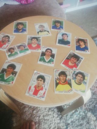 Panini Mexico 86 World Cup Stickers - 14 Stickers