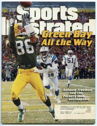 Si: Sports Illustrated January 20,  1997 Antonio Freeman,  Football,  Green Bay,  Vg
